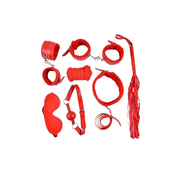 Ensemble Bondage rouge - 10 pièces 